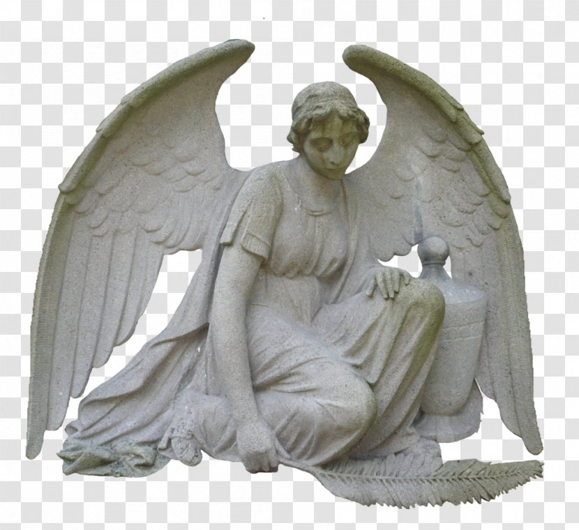 Statue Sculpture Weeping Angel - Stone Carving - File Transparent PNG
