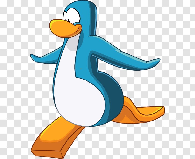 Club Penguin Little Flightless Bird Blue Transparent PNG