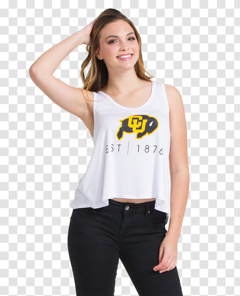 University Of Colorado Boulder Sleeveless Shirt T-shirt Shoulder Transparent PNG