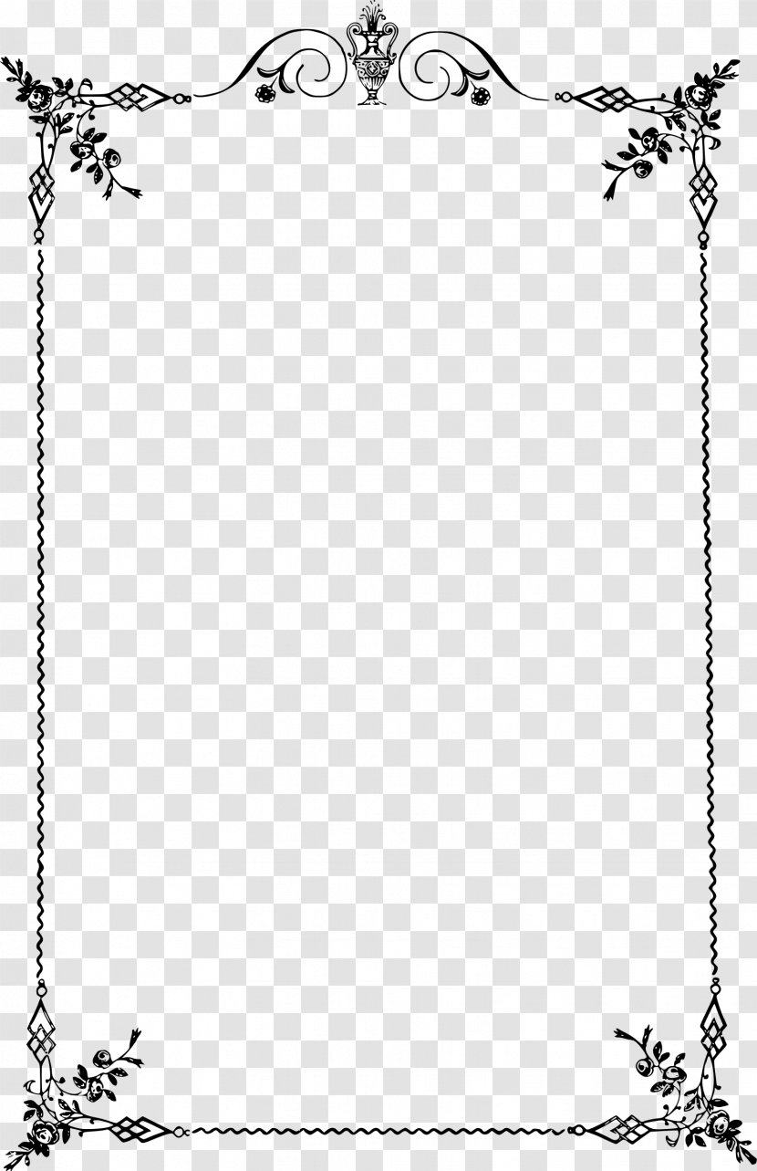 Borders And Frames Classic Clip Art - Twig - Elegant Frame Transparent PNG