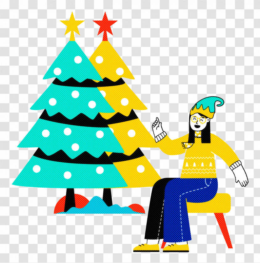 Xmas Solo Christmas Tree Gifts Transparent PNG