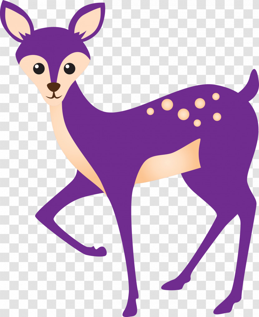 Purple Violet Deer Tail Wildlife Transparent PNG