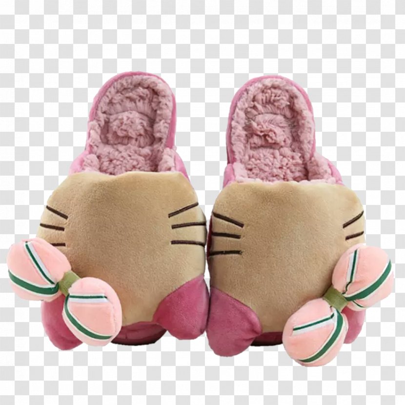 Slipper Hello Kitty Shoe Plush - Footwear - Shoes Transparent PNG
