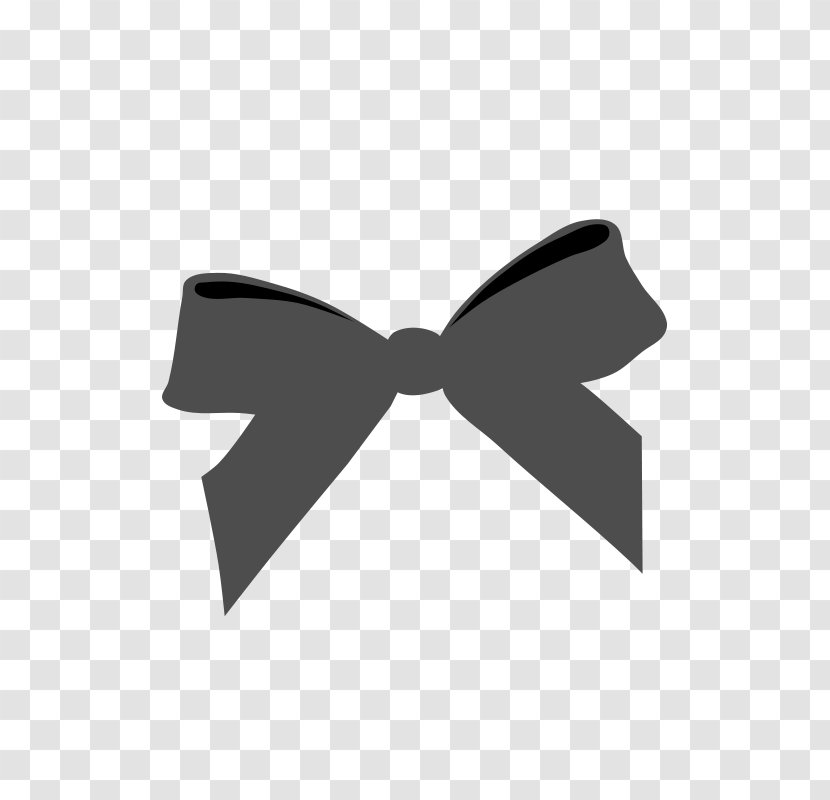 Black Ribbon Bow And Arrow Clip Art - Silhouette - Cartoon Transparent PNG