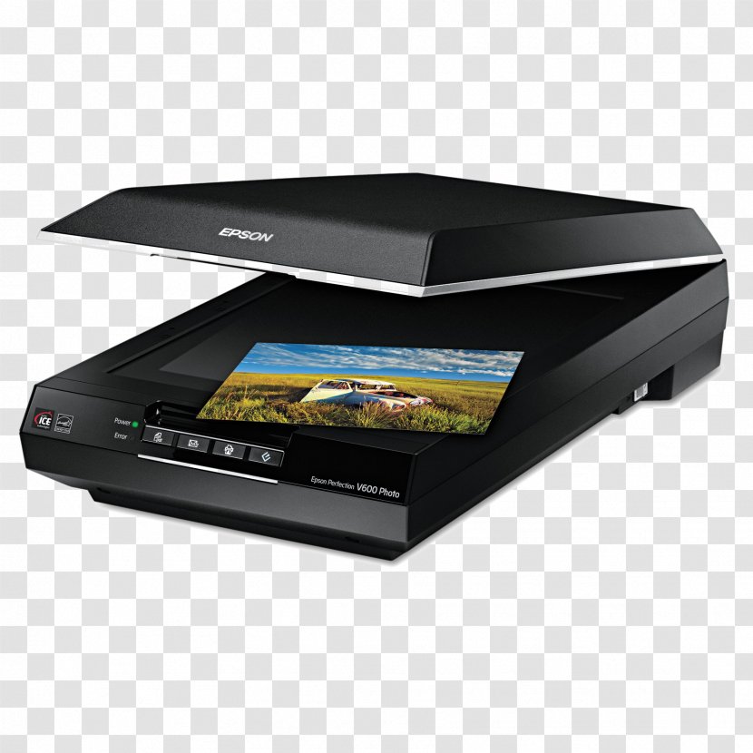 Inkjet Printing Flatbed Scanner A4 Epson Perfection V600 Photo 6400 X 9600 Dpi Image Dots Per Inch Transparent PNG
