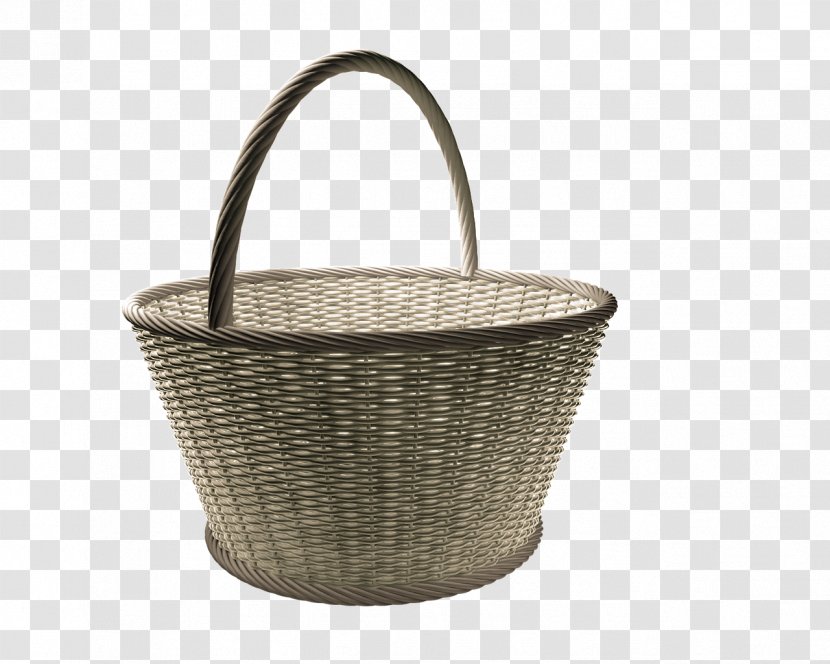 Wicker Basket Easter Bunny Egg - Storage Transparent PNG