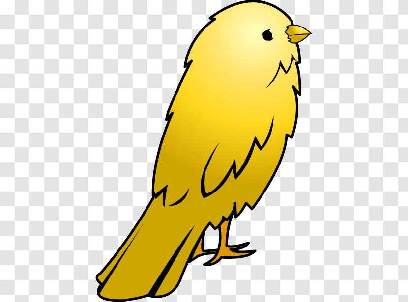 Domestic Canary Big Bird Clip Art - Artwork - Yellow Animal Cliparts Transparent PNG