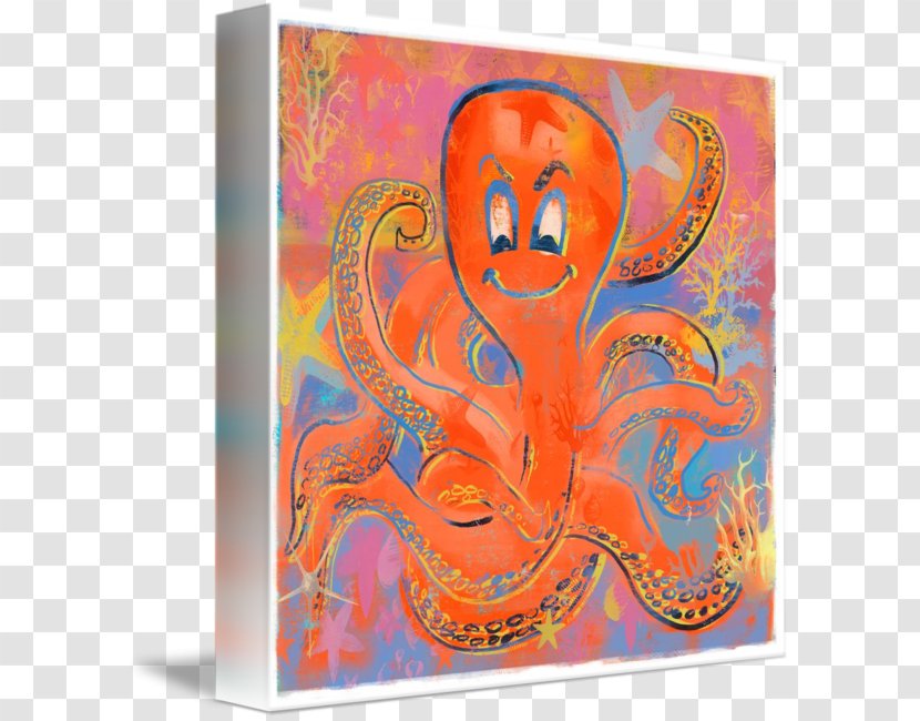 Octopus Modern Art Acrylic Paint Visual Arts - Cephalopod - Abstract Transparent PNG