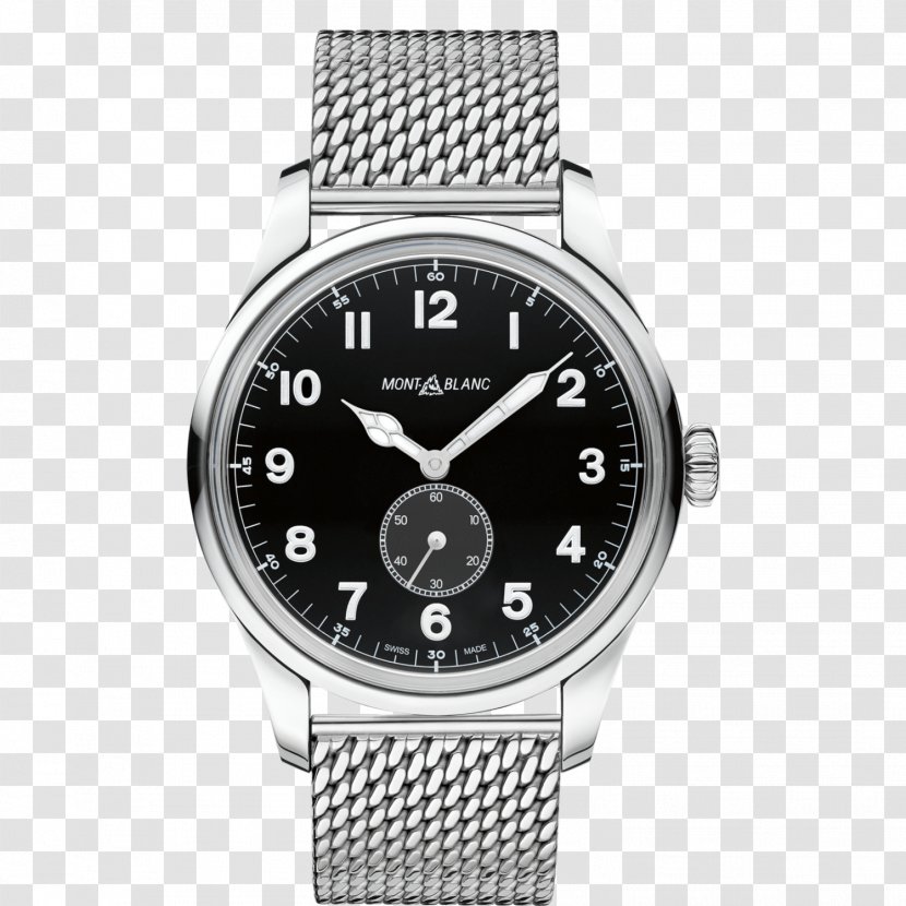 Villeret Montblanc Watch Chronograph Meisterstxfcck - Strap - Black Male Transparent PNG