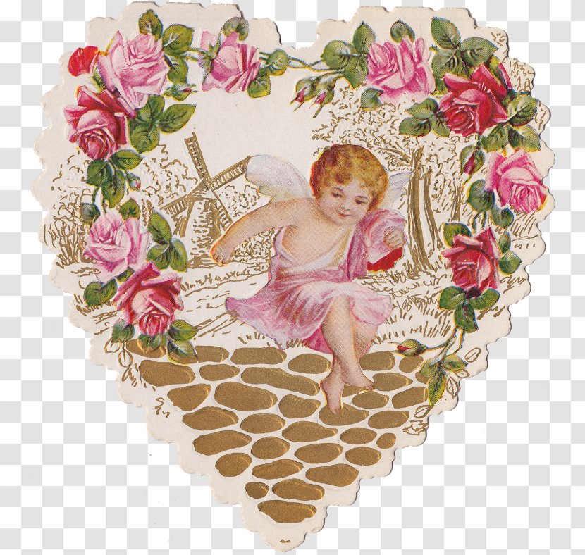 Garden Roses Heart Ephemera Paper - Rose Family Transparent PNG