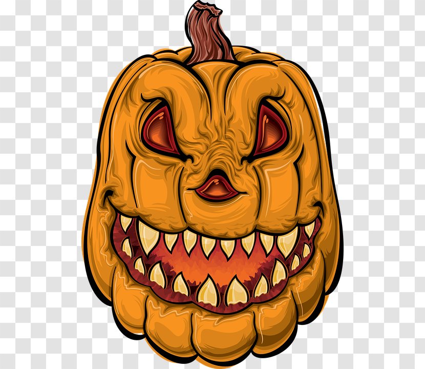 Jack-o'-lantern Pumpkin Halloween - Pumpkins Clipart Transparent PNG