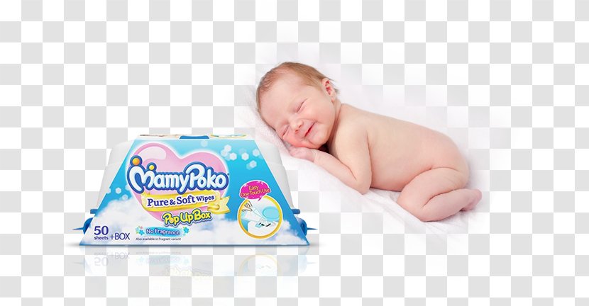 Diaper Infant MamyPoko Wet Wipe Unicharm - Mamypoko - Baby Wipes Transparent PNG