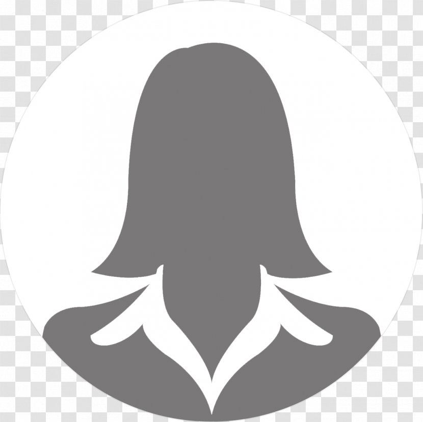 Woman Hair - User Profile - Blackandwhite Logo Transparent PNG