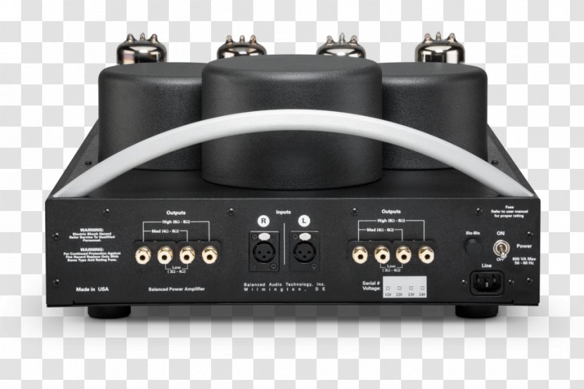 Audio Power Amplifier Balanced Vacuum Tube Sound - Bat Signal Transparent PNG