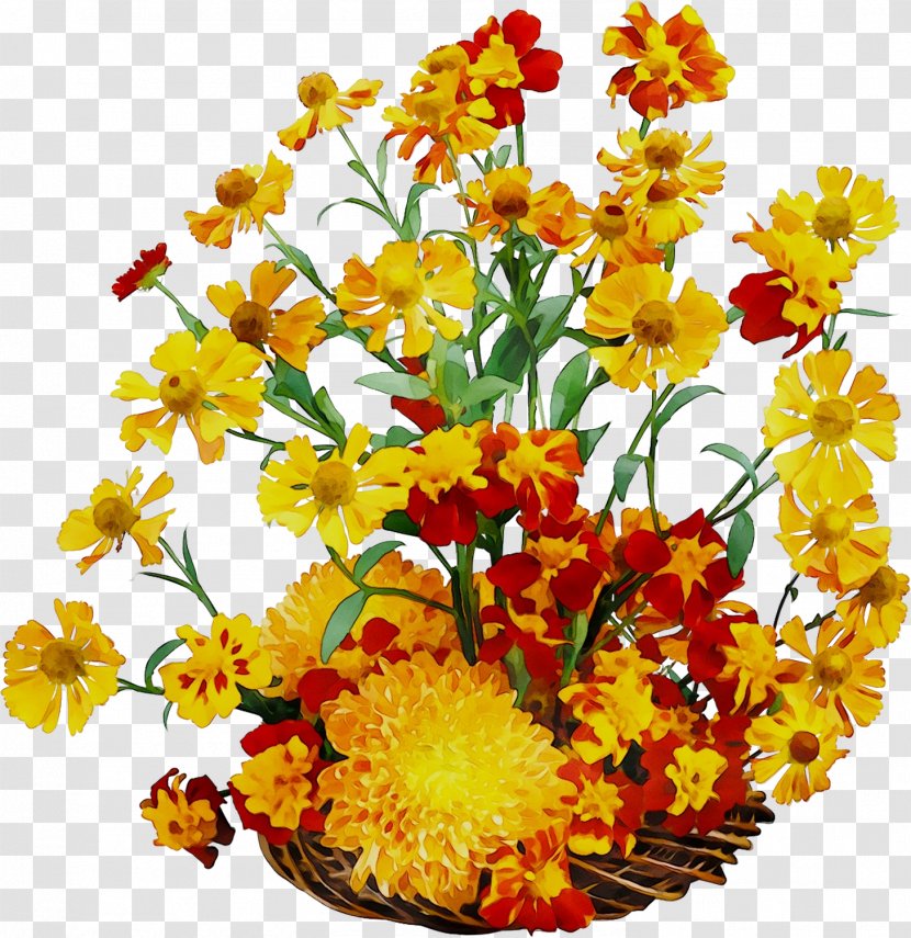 Floral Design Cut Flowers Flower Bouquet Chrysanthemum - Floristry - Tagetes Transparent PNG