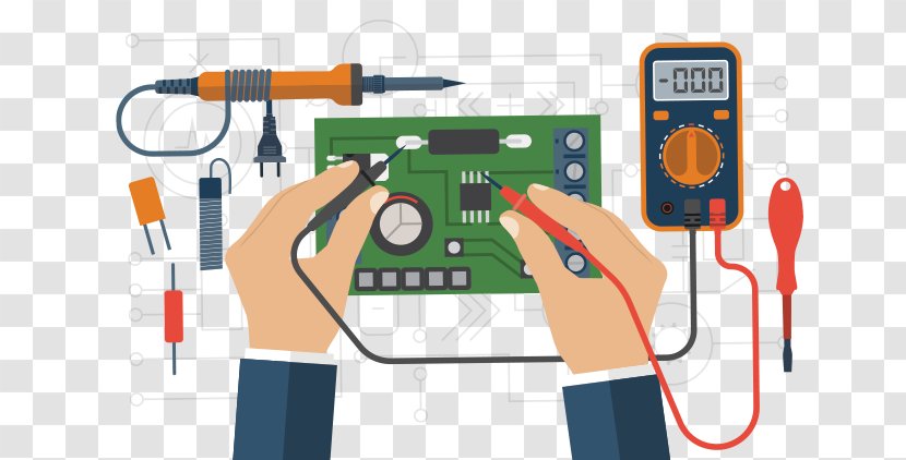 Basic Electricity Electronics Multimeter Clip Art - Machine Transparent PNG