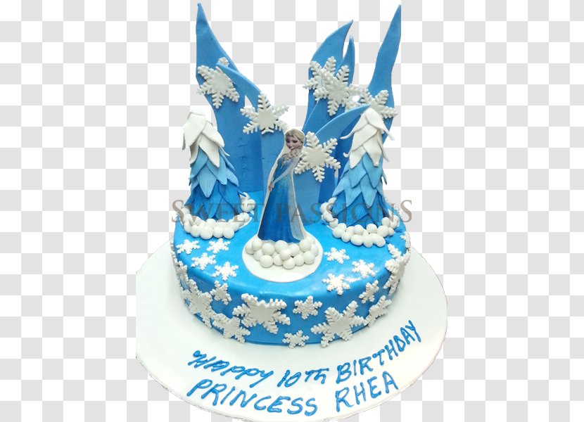 Birthday Cake Elsa Chocolate Torte Bakery - Fondant Icing - Princess Transparent PNG