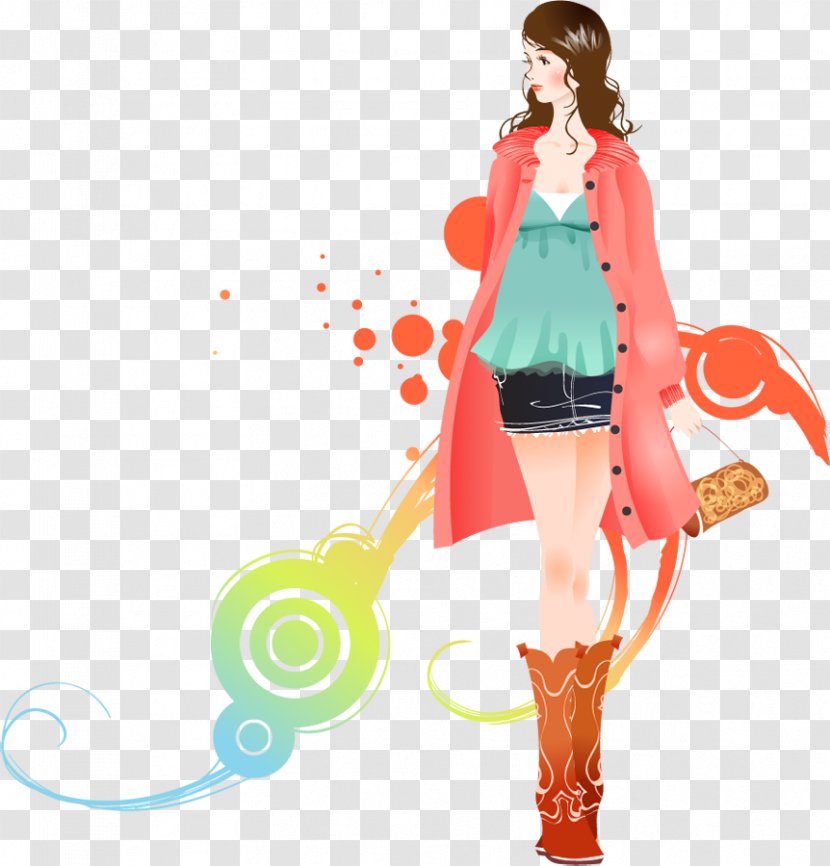 Fashion Clip Art - Cartoon - Watercolor Transparent PNG