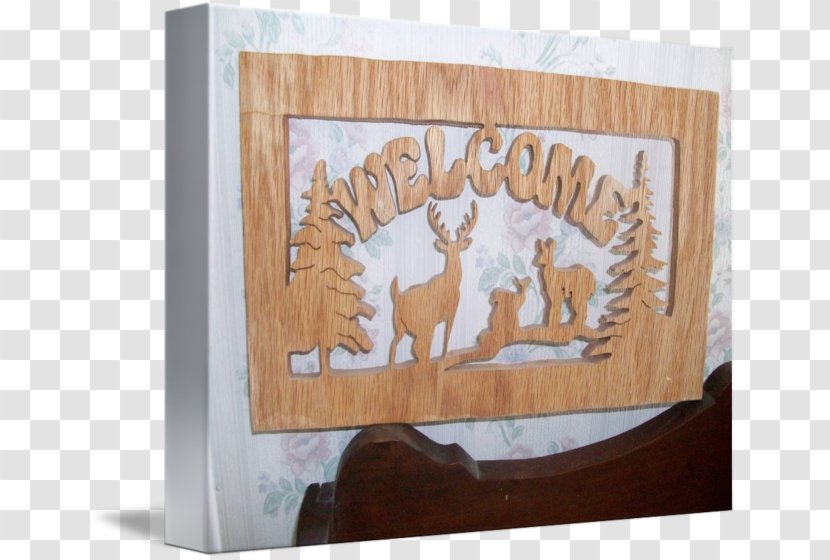 Picture Frames Deer Wood Welcome Sign /m/083vt - Animal Transparent PNG