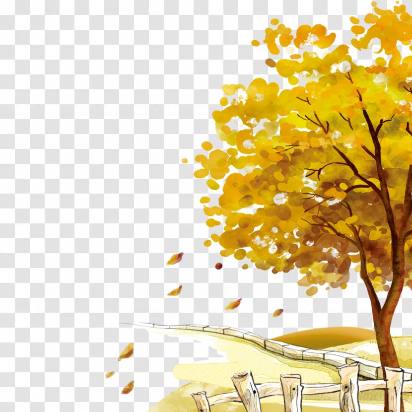 Rock Length Paper Landscape Limestone - Painting - Park Autumn Leaves Transparent PNG