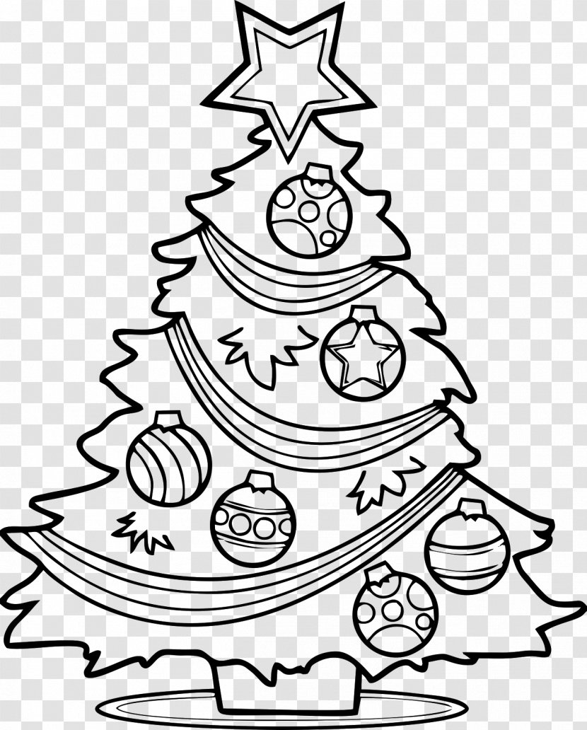 Christmas Tree Santa Claus Drawing Clip Art - Ornament Transparent PNG