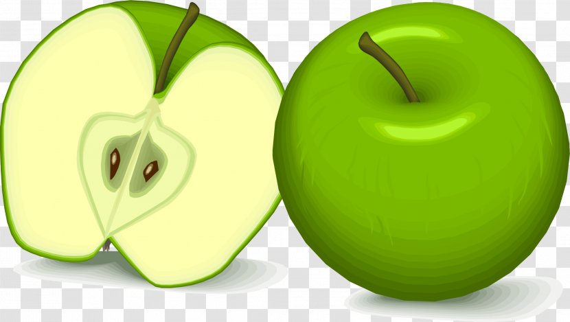 Fruit Food Flashcard English Learning - Superfood - GREEN APPLE Transparent PNG