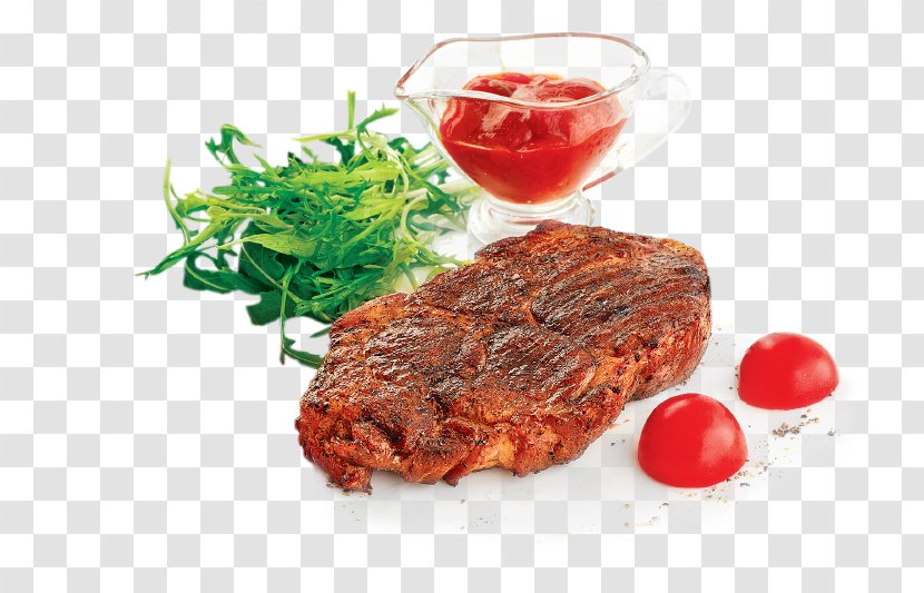 Rib Eye Steak Roast Beef Sirloin Cafe Flat Iron - Dish - Meat Transparent PNG