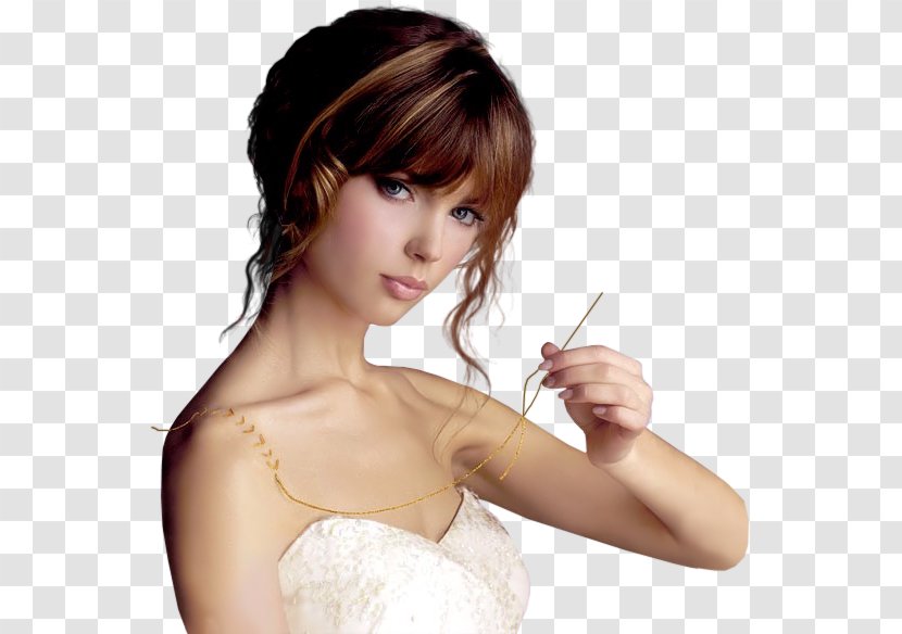 Bangs Woman Painting Brown Hair - Silhouette - Mexican Transparent PNG