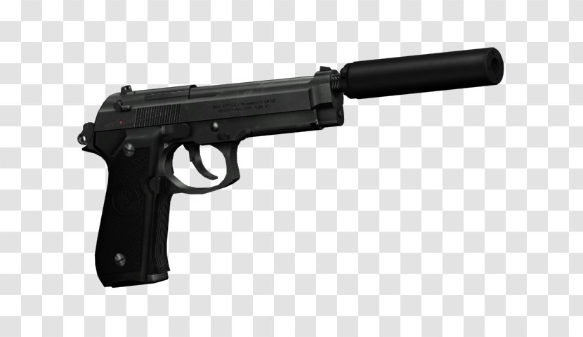 Trigger Beretta M9 Firearm Silencer 92 - Gun - Weapon Transparent PNG