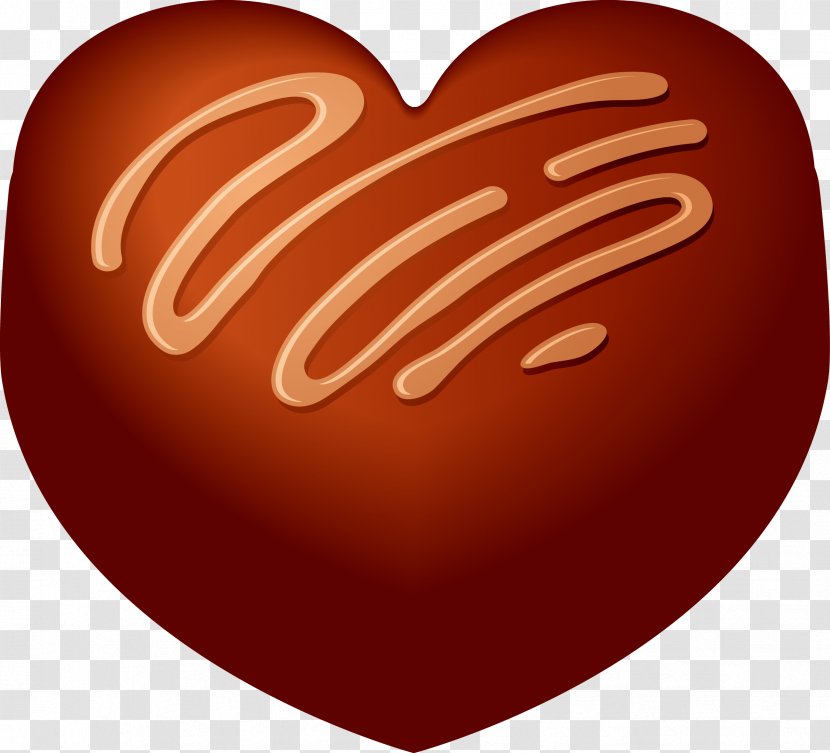 Chocolate Heart Candy - Watercolor - Heart-shaped Transparent PNG