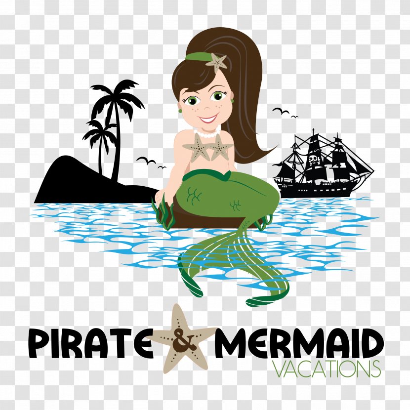 Pirate And Mermaid Vacations Piracy Clip Art - Walt Disney Company Transparent PNG