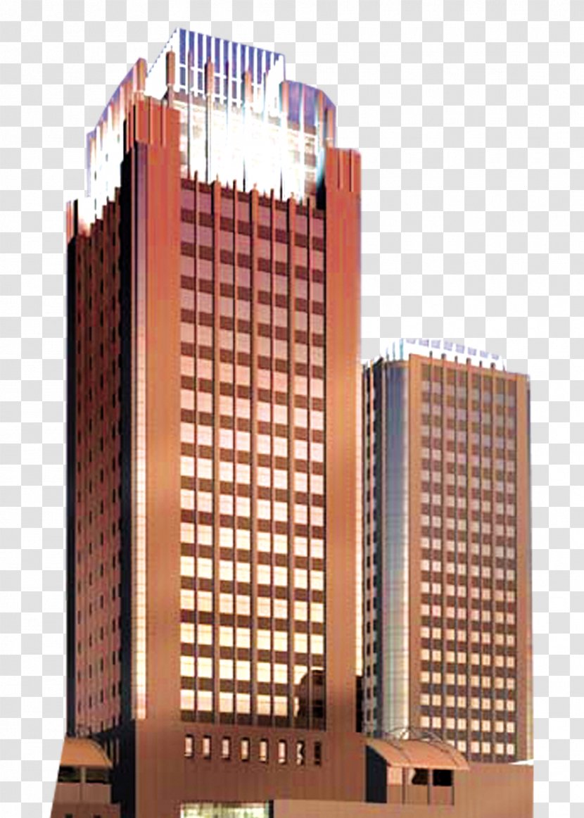 Building Tower - Red - City ​​building Transparent PNG