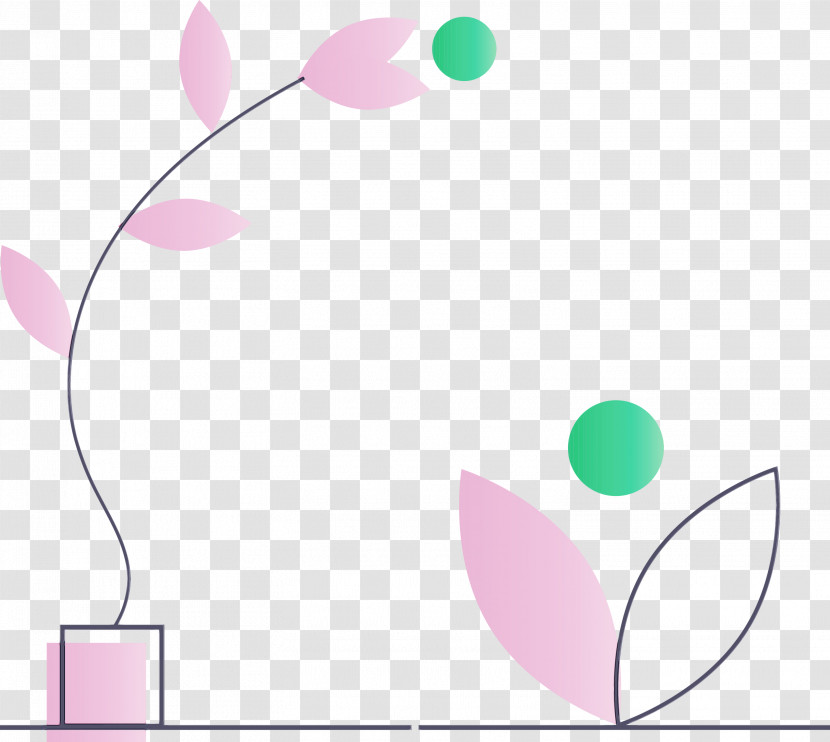 Pink Line Circle Transparent PNG