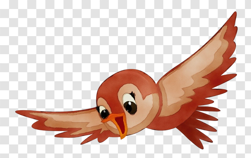 Cartoon Wing Bird Animal Figure Beak Transparent PNG