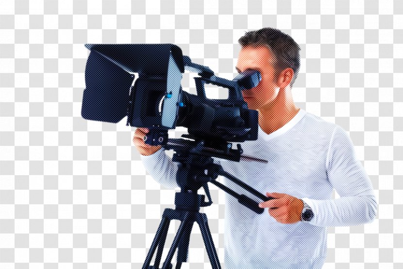Tripod Camera Accessory Operator Filmmaking Videographer - Cameras Optics Television Crew Transparent PNG