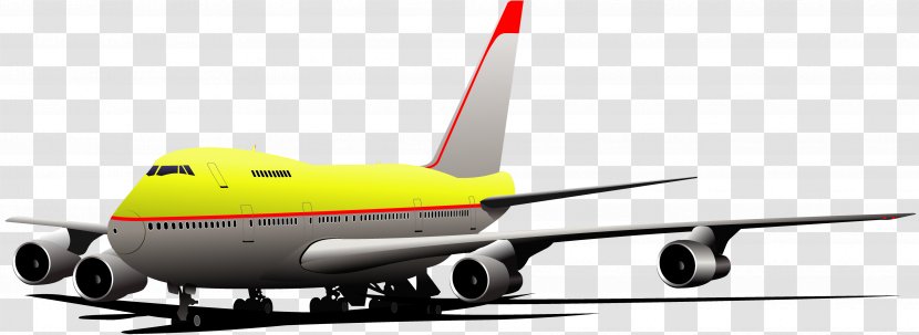 Boeing 747-400 Airplane 747-8 Royalty-free - Drawing - Big Passenger Plane Transparent PNG