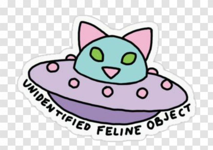 Alien Cartoon - Sticker - Small To Mediumsized Cats Violet Transparent PNG