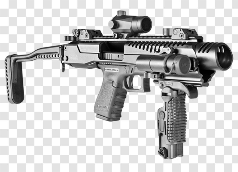 Glock Ges.m.b.H. Personal Defense Weapon Stock GLOCK 17 - Watercolor - Handgun Transparent PNG