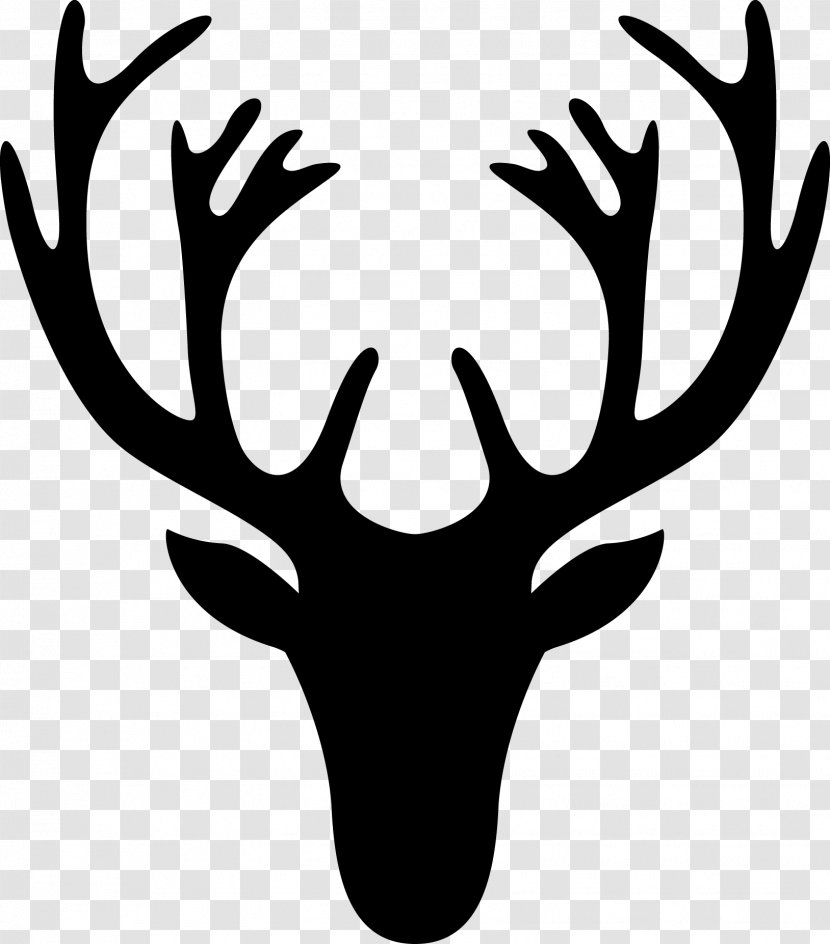 White-tailed Deer Moose Silhouette Clip Art - Horn - Antler Transparent PNG
