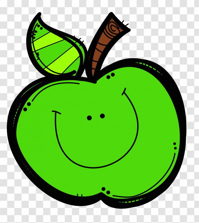 Apple Clip Art - Smiley - Green Slice Transparent PNG