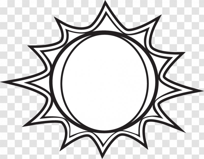 Black And White Free Content Clip Art - Area - Sun Transparent PNG
