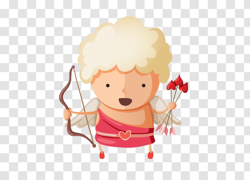 Cupid Valentines Day Icon - Flower - Cute Transparent PNG