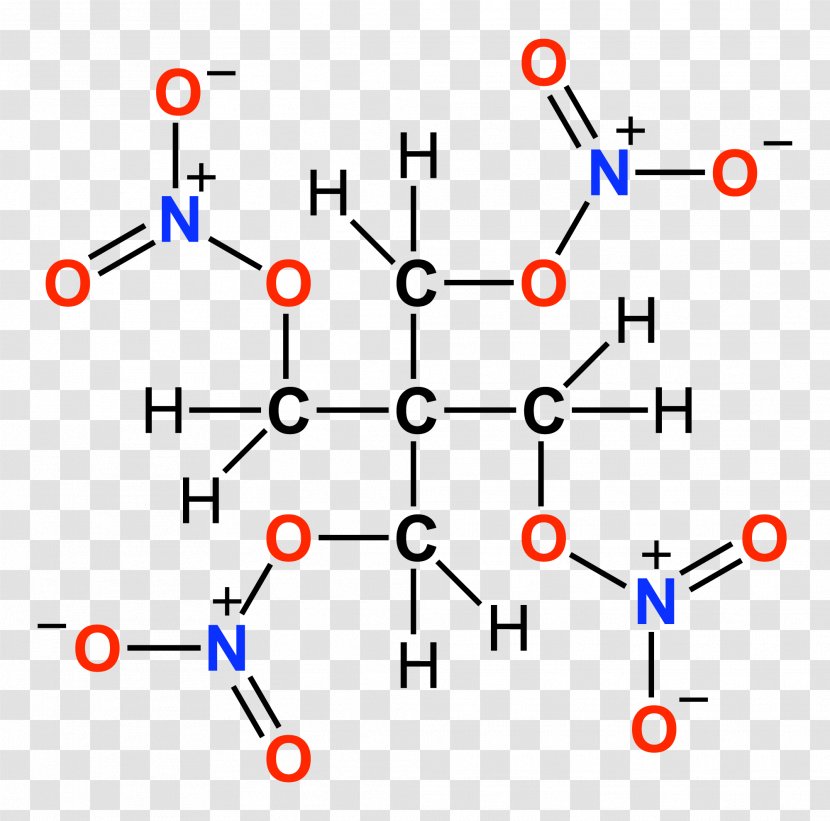 Structural Formula Chemical Lewis Structure Pentaerythritol Tetranitrate - Flower Transparent PNG