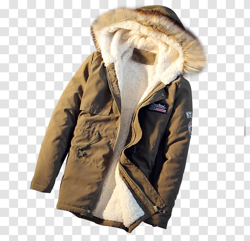 Hoodie Jacket Parka Coat - Fashion - Armygreen Transparent PNG