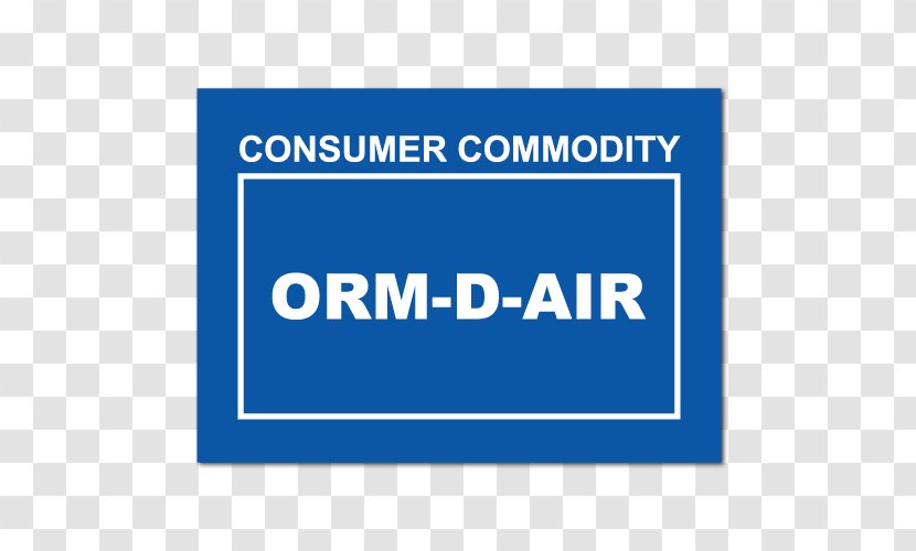ORM-D Dangerous Goods Label Sticker Paper - Small Arms - Ammunition Transparent PNG