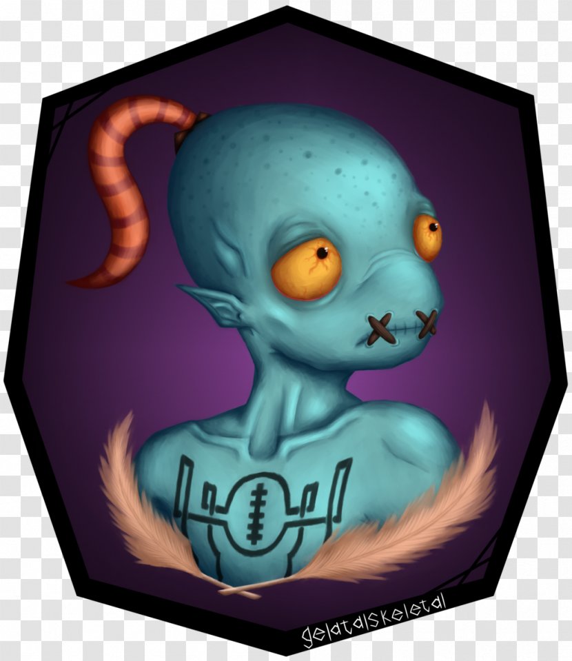Jaw Organism Animated Cartoon - Head - Abe's Oddysee Transparent PNG