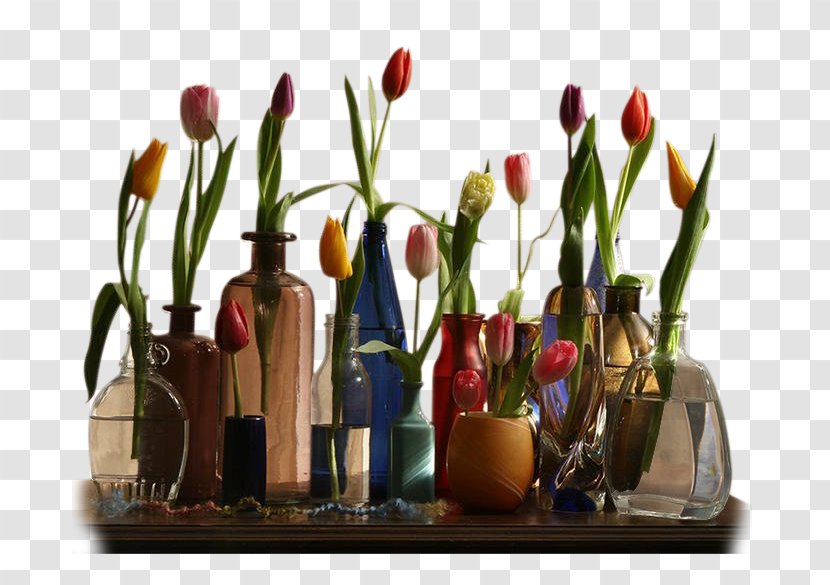 Angels Flower Vase - Bottle - Various Tulip Transparent PNG