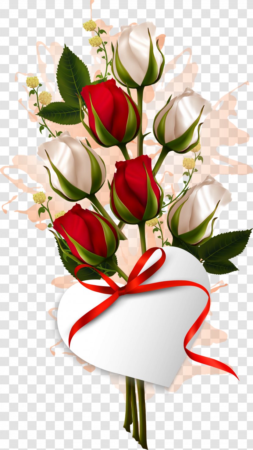 Flower Bouquet Valentines Day Rose Clip Art - Family Transparent PNG