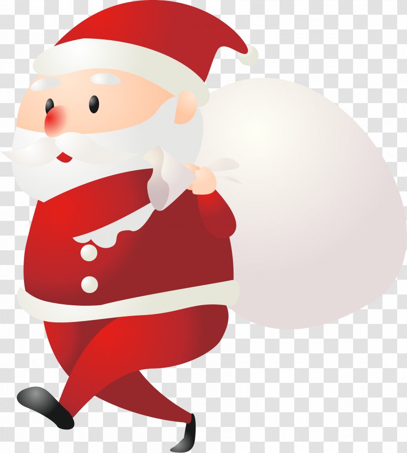 Santa Claus Reindeer Christmas Day Illustration Copyright-free - Public Domain - Newbalance Vector Transparent PNG