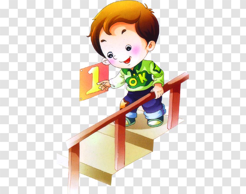 Stairs Child Illustration - Handrail Transparent PNG